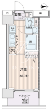 エスティメゾン錦糸町2 219 間取り図