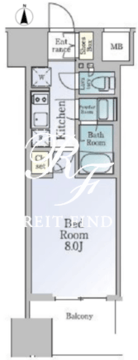 ルフォンブランシェ品川南大井 1509 間取り図