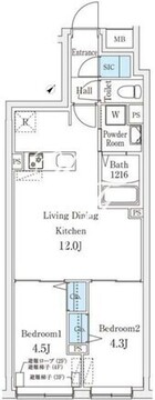アグライア千石 102 間取り図