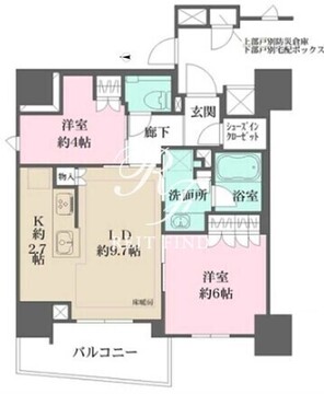 ザ・パークハウス品川荏原中延 1205 間取り図