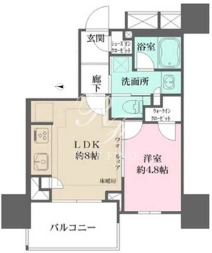 ザ・パークハウス品川荏原中延 803 間取り図