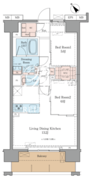 ラグゼナ船堀 1302 間取り図