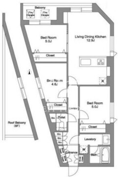 スタイリオ桜新町 701 間取り図