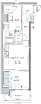 パークアクシス池袋イースト 1007 間取り図