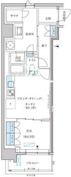 パークアクシス池袋イースト 207 間取り図