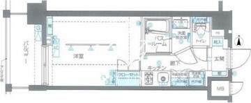 ズーム品川南 503 間取り図