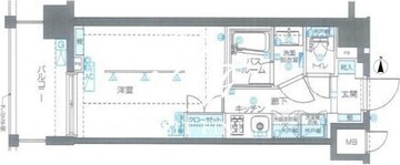 ズーム品川南 501 間取り図