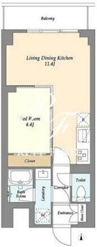 コンフォリア竹ノ塚イースト 911 間取り図