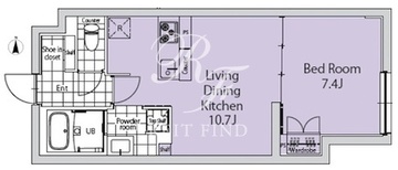エクサム新中野2 305 間取り図