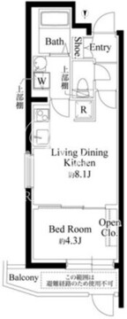 カーサピアッツァ二子玉川 101 間取り図