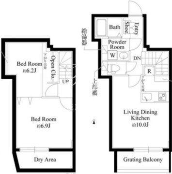 グランパセオ中目黒2 102 間取り図