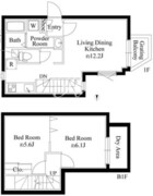 グランパセオ中目黒2 103 間取り図