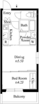 グランパセオ中目黒2 201 間取り図