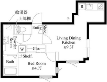 グランパセオ中目黒2 203 間取り図