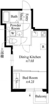 グランパセオ中目黒2 302 間取り図