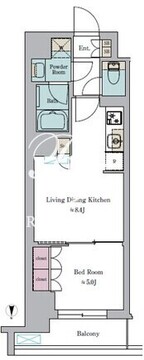 ブリリアイスト池尻大橋 622 間取り図