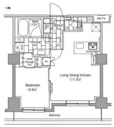 ザ・パークハビオ新宿 127 間取り図