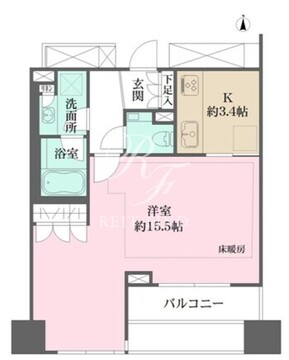 パークハウス平河町 602 間取り図