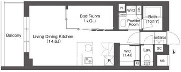 ルーウェ東大泉 310 間取り図