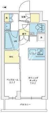 アジールコート豪徳寺 102 間取り図