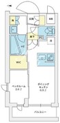 アジールコート豪徳寺 201 間取り図