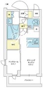 アジールコート豪徳寺 401 間取り図