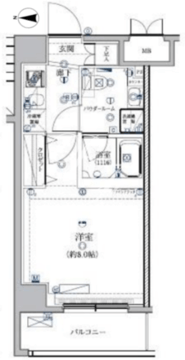 アルテシモバテル 305 間取り図
