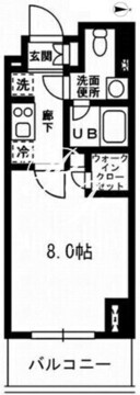 レジディア杉並方南町 421 間取り図