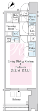 ラ・トゥール新宿ガーデン 2924 間取り図