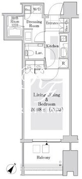 ラ・トゥール新宿ガーデン 3206 間取り図
