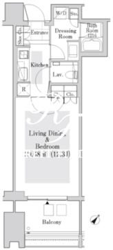 ラ・トゥール新宿ガーデン 3607 間取り図