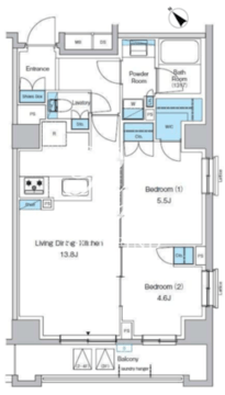 プレディアコート西葛西 504 間取り図