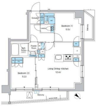 プレディアコート西葛西 508 間取り図