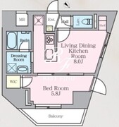 ラグゼナ北千住2 1101 間取り図
