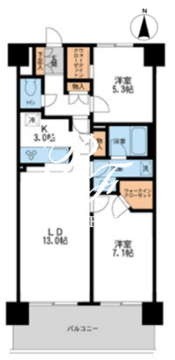 レジディア南千住 511 間取り図