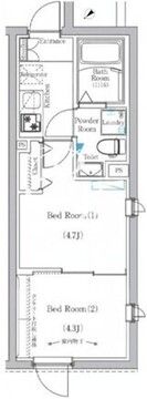上池台1丁目マンション 401 間取り図