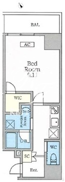 シャントロワ曙橋 304 間取り図