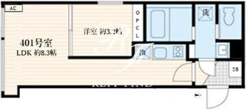 スクルド神楽坂 201 間取り図