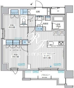 メゾンクロロ 504 間取り図