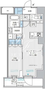 メゾンクロロ 202 間取り図