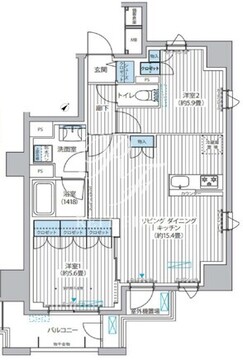 メゾンクロロ 701 間取り図