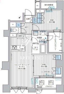 メゾンクロロ 401 間取り図