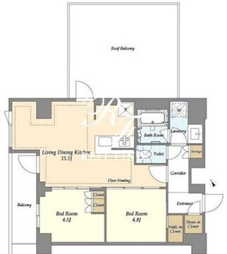 オアーゼ日暮里レジデンス 1004 間取り図