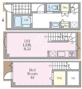 MOK-TERRACE 358 101 間取り図