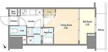 コンフォリア要町 1002 間取り図
