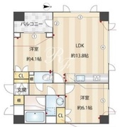 レジデンス渋谷富ヶ谷 406 間取り図