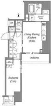 ACPレジデンス錦糸町 1004 間取り図