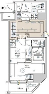 シーフォルム高田馬場2 204 間取り図