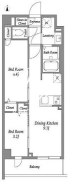 ザ・グラヴィティ新宿 414 間取り図