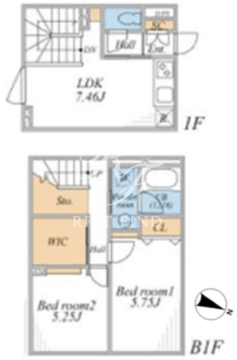 リーガランド桜新町 102 間取り図